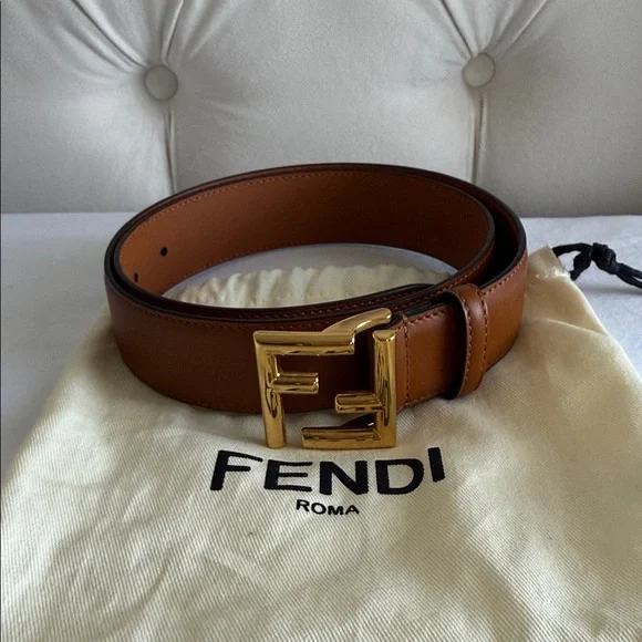 Fendi FF Belt- Brown - Picture 1 of 8